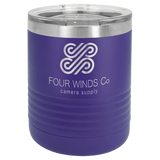 Purple Vacuum Insulated Ringneck Tumbler with Clear Polar Camel 10 oz. Lid