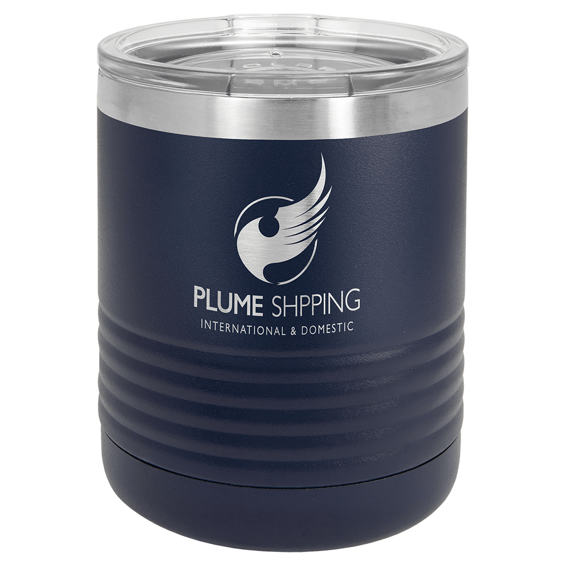 Navy Blue Vacuum Insulated Ringneck Tumbler with Clear Polar Camel 10 oz. Lid
