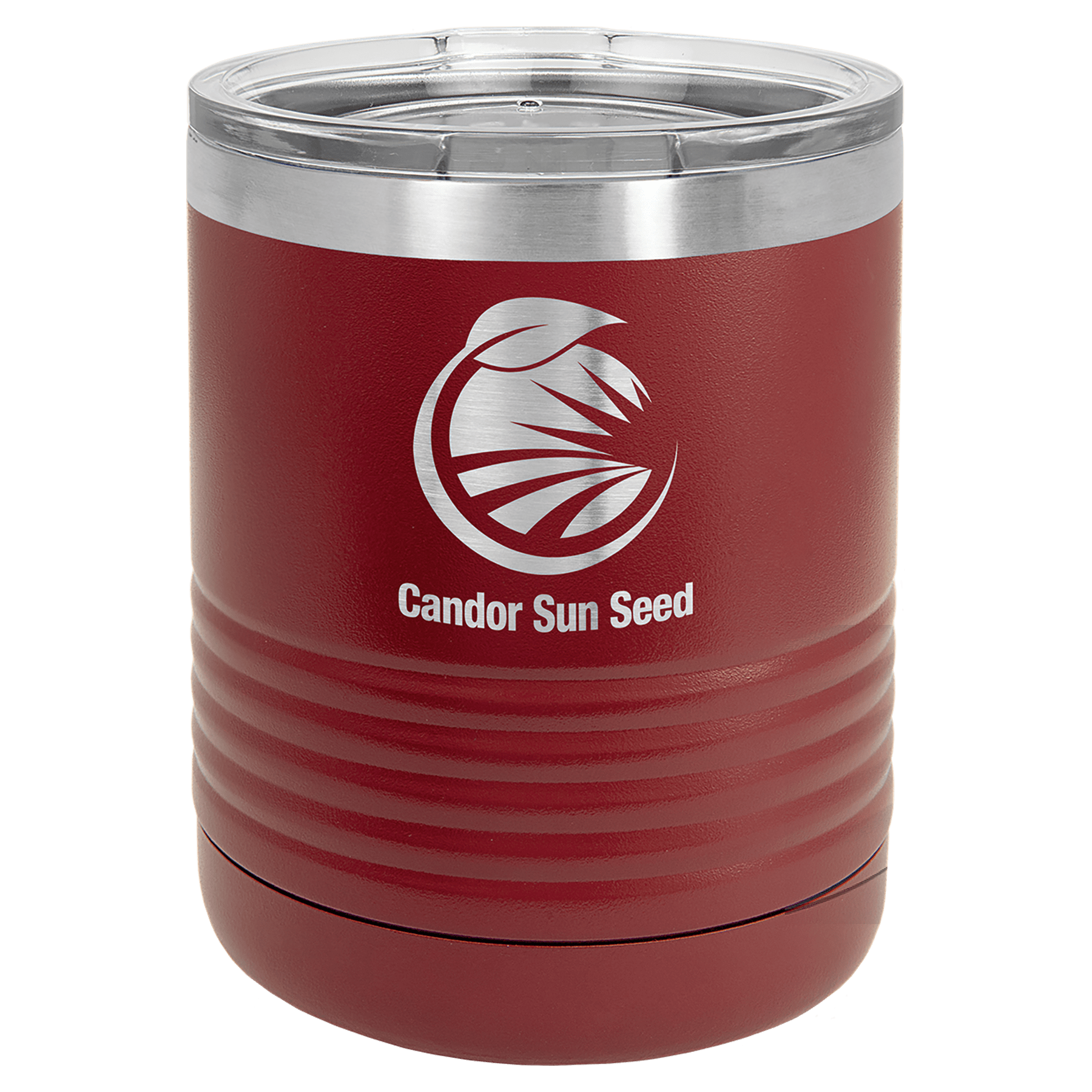 Maroon Vacuum Insulated Ringneck Tumbler with Clear Polar Camel 10 oz. Lid