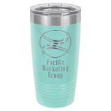 Teal Polar Camel 20 oz. Ringneck Tumbler with Logo Lid