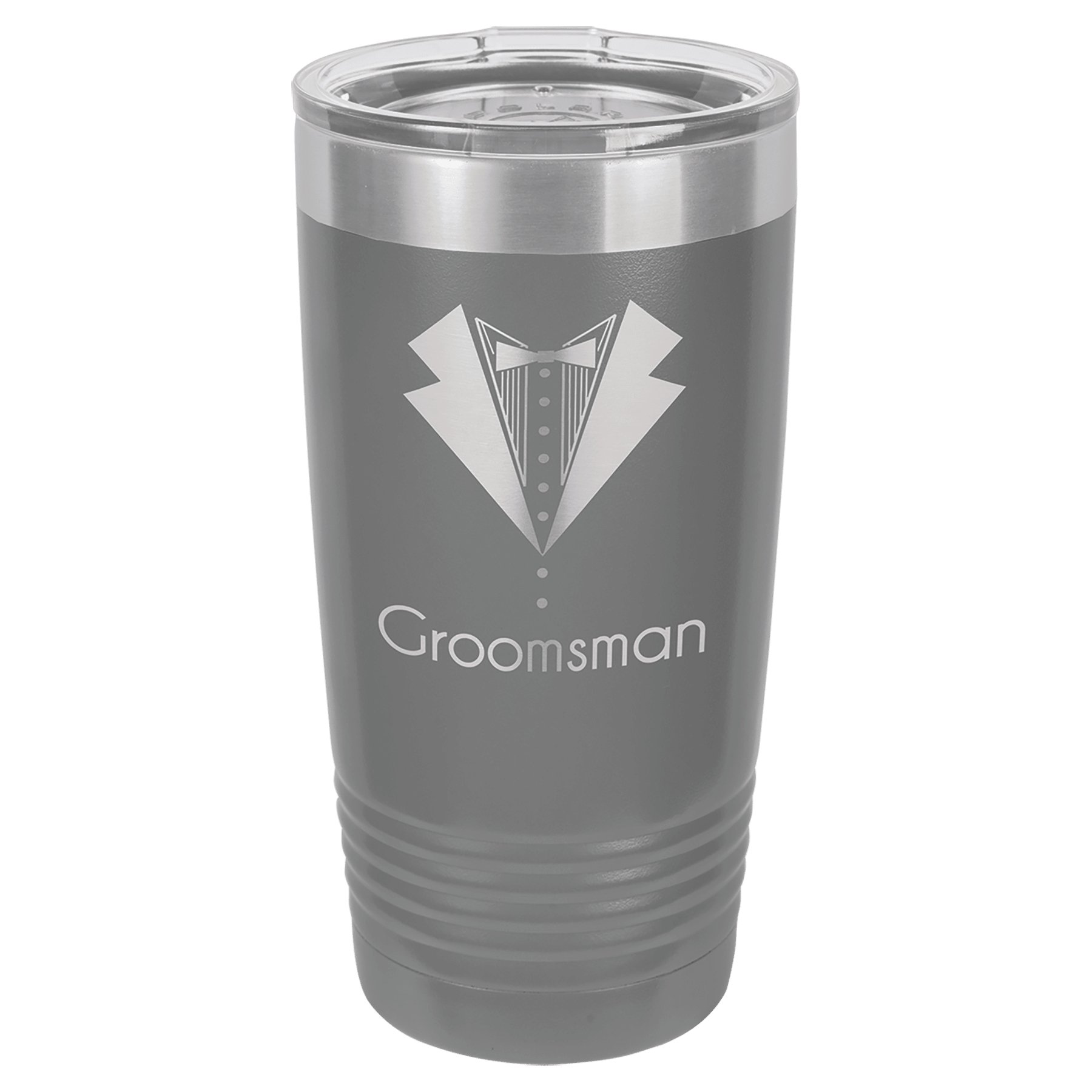 Dark Gray Polar Camel 20 oz. Ringneck Tumbler with Logo Lid
