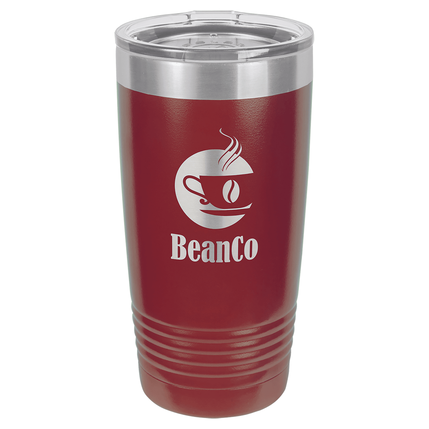 Maroon Polar Camel 20 oz. Ringneck Tumbler with Logo Lid