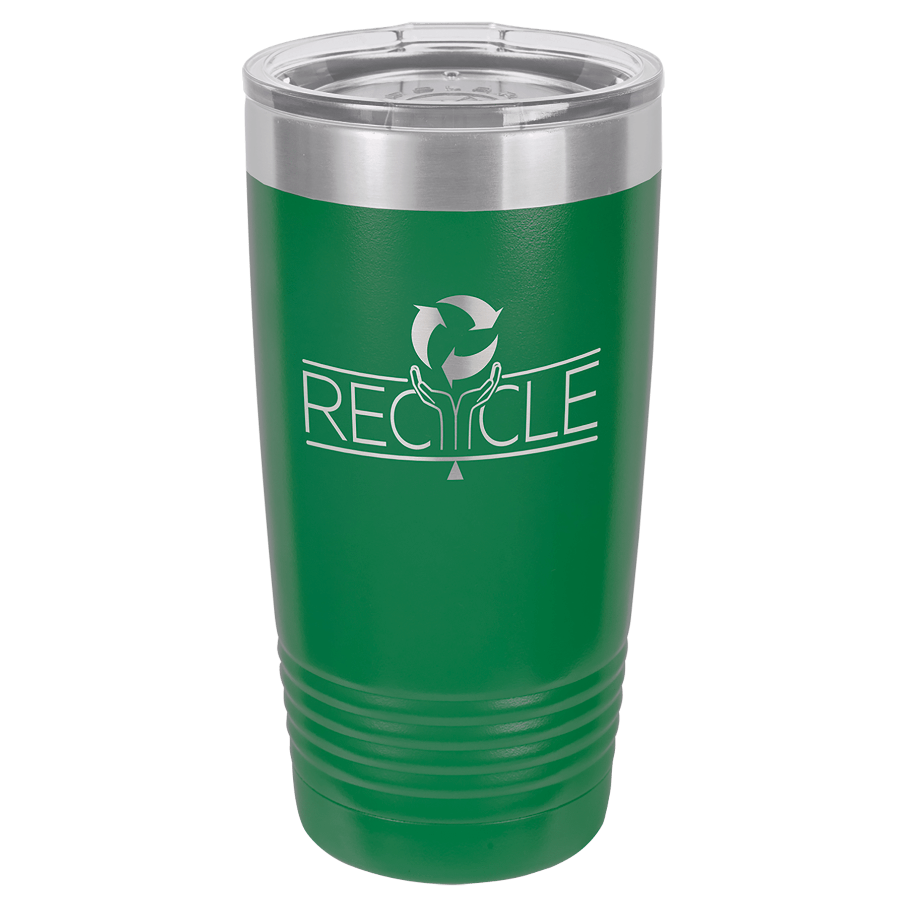 Green Polar Camel 20 oz. Ringneck Tumbler with Logo Lid