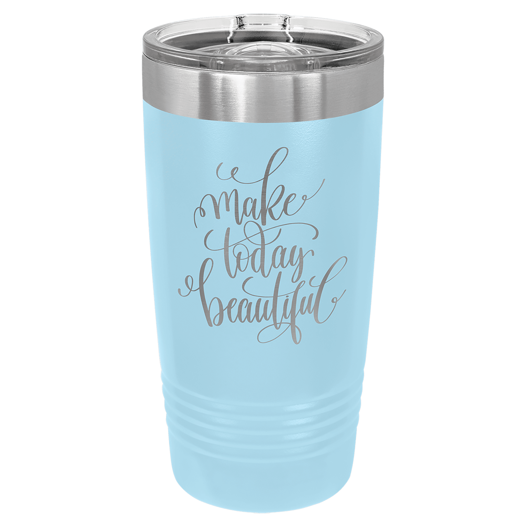Light Blue Polar Camel 20 oz. Ringneck Tumbler with Slider Lid