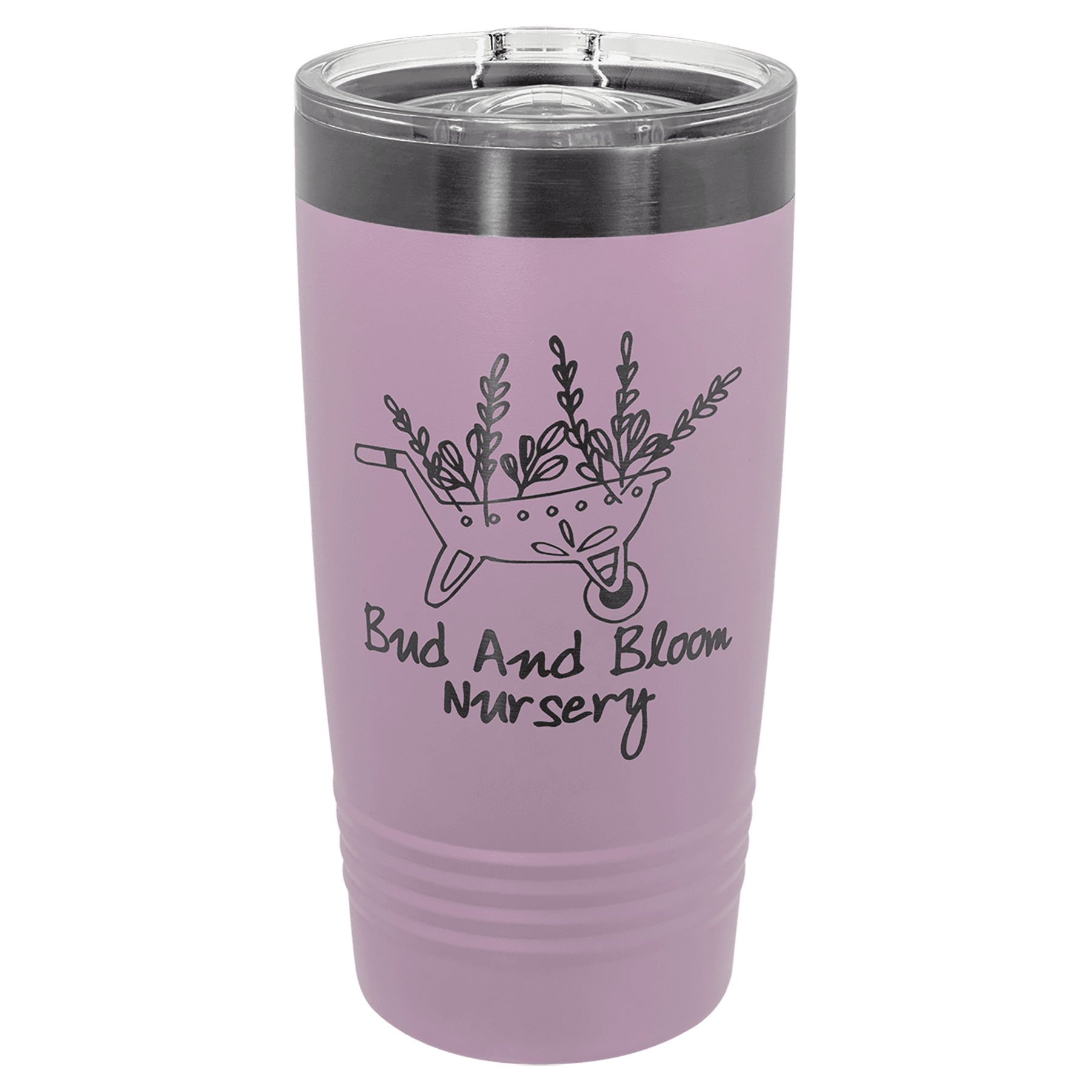 Moody Lilac/Ghost Black ION-Plated Black Polar Camel 20 oz. Ringneck Tumbler with Slider Lid