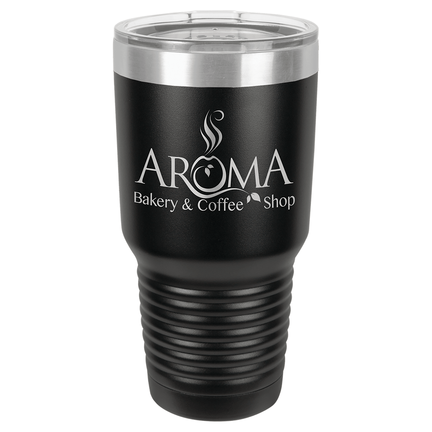 Black 2 Polar Camel 30 oz. Ringneck Tumbler with Logo Lid