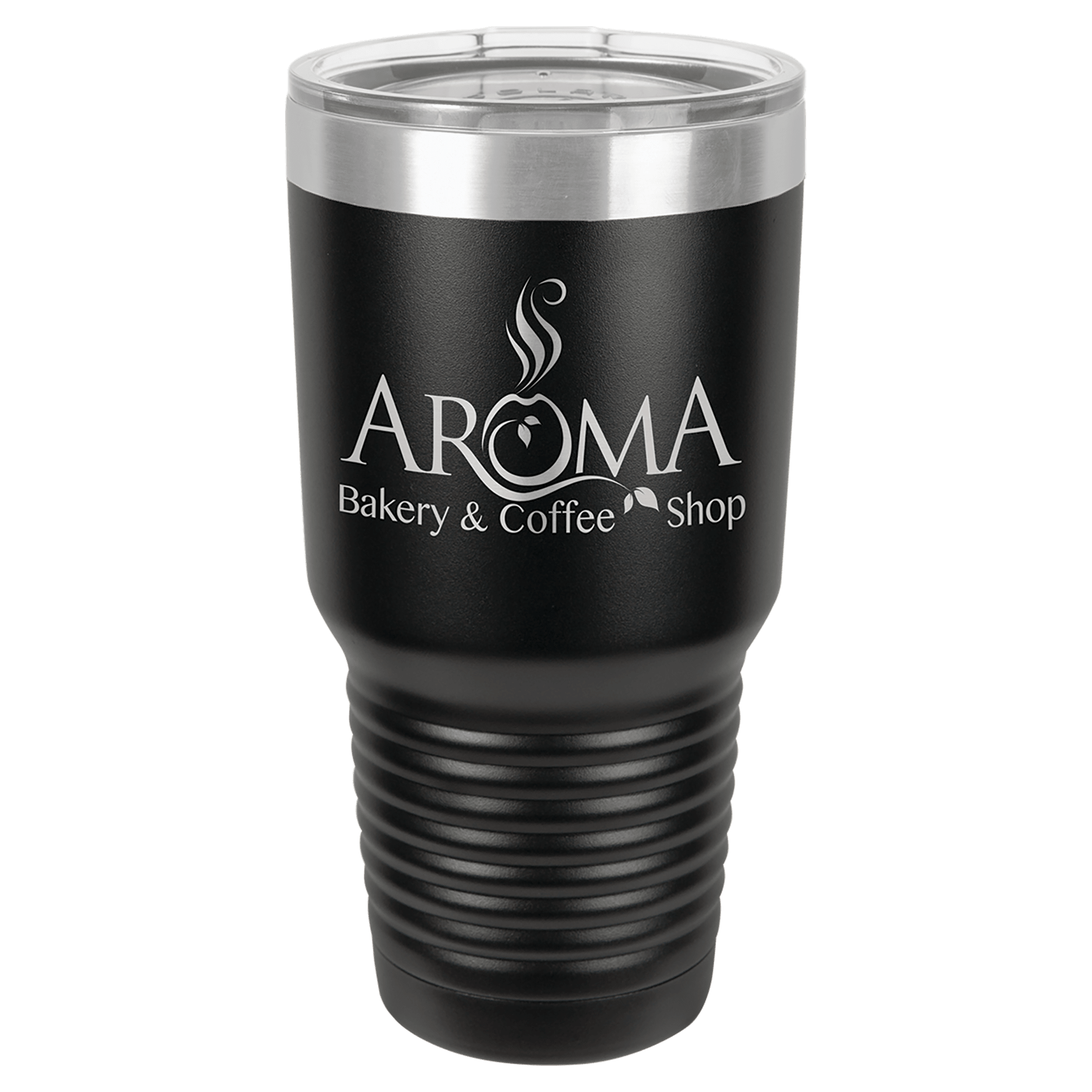 Black Polar Camel 30 oz. Ringneck Tumbler with Logo Lid