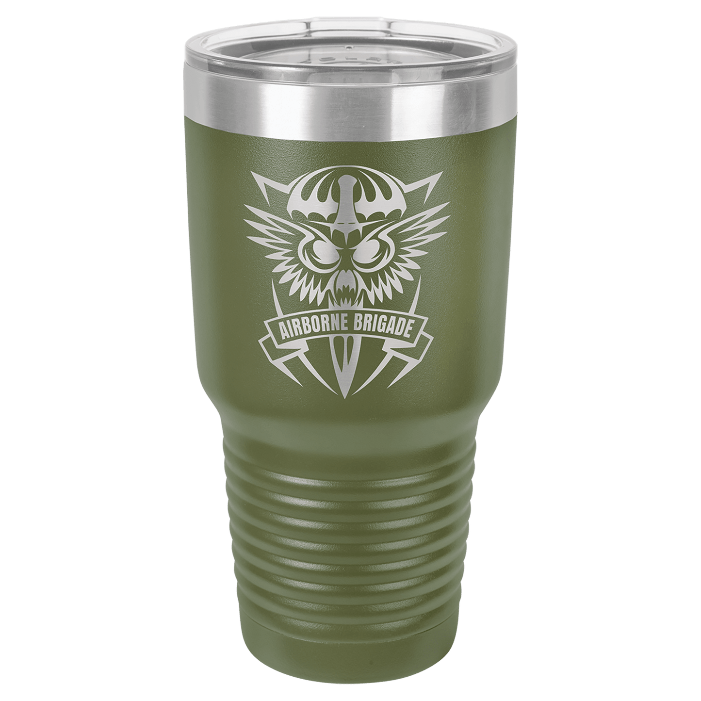Green 2 Polar Camel 30 oz. Ringneck Tumbler with Logo Lid
