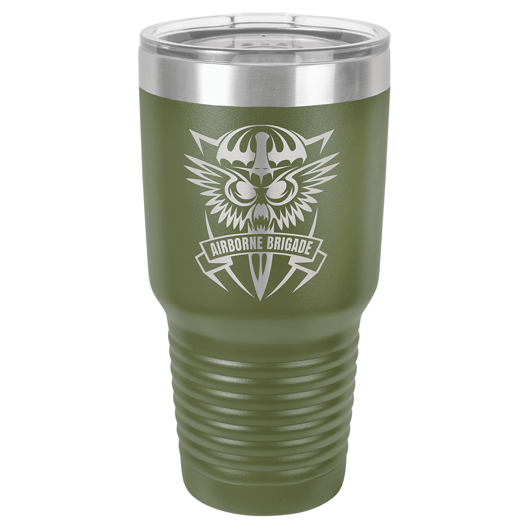Green 2 Polar Camel 30 oz. Ringneck Tumbler with Logo Lid