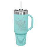 Teal Polar Camel 40 oz. Travel Mug with Snap Lid & Straw