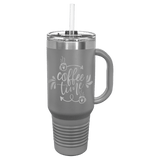 Dark Gray Polar Camel 40 oz. Travel Mug with Snap Lid & Straw