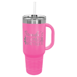 Pink Polar Camel 40 oz. Travel Mug with Snap Lid & Straw
