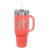 Coral Polar Camel 40 oz. Travel Mug with Snap Lid & Straw