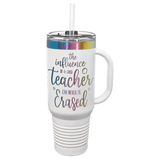 White/Prism Polar Camel 40 oz. Travel Mug with Handle & Straw