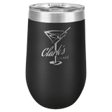 Black Polar Camel 16 oz. Vacuum Insulated Stemless Tumbler with Lid