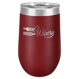 Maroon Polar Camel 16 oz. Vacuum Insulated Stemless Tumbler with Lid