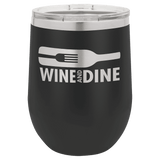 Black Polar Camel 12 oz. Vacuum Insulated Stemless Wine Tumbler with Lid