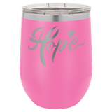 Pink Polar Camel 12 oz. Vacuum Insulated Stemless Wine Tumbler with Lid