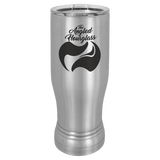 Stainless Steel 14 oz. Polar Camel Pilsner w/Clear Lid