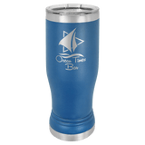 Royal Blue 14 oz. Polar Camel Pilsner with Clear Lid