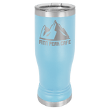 Light Blue 14oz. Polar Camel Pilsner with Clear Lid
