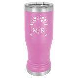 Light Purple 14 oz. Polar Camel Pilsner with Clear Lid