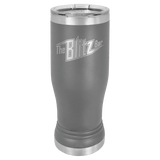 Dark Gray 14 oz. Pilsner with Clear Polar Camel Lid