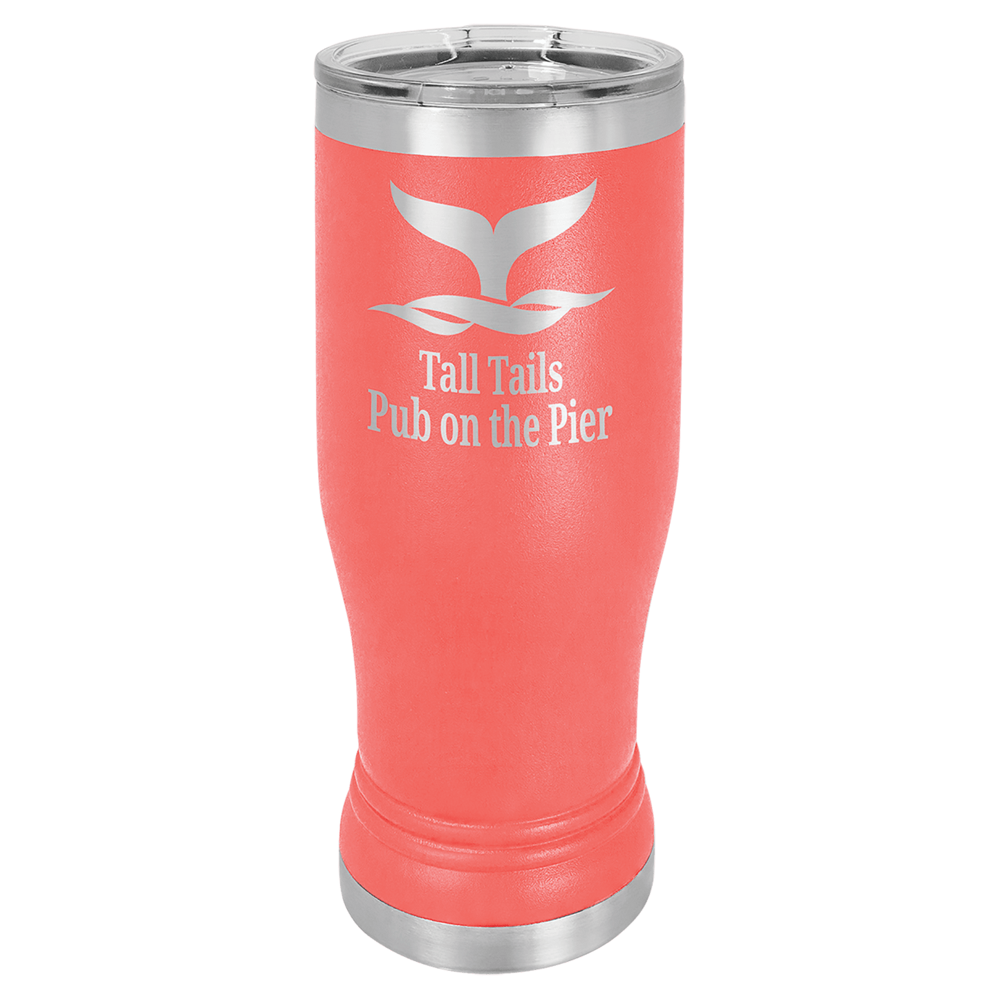 Coral 14 oz. Polar Camel Pilsner with Clear Lid
