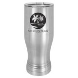 Stainless Steel 20 oz Pilsner with Clear Polar Camel Lid