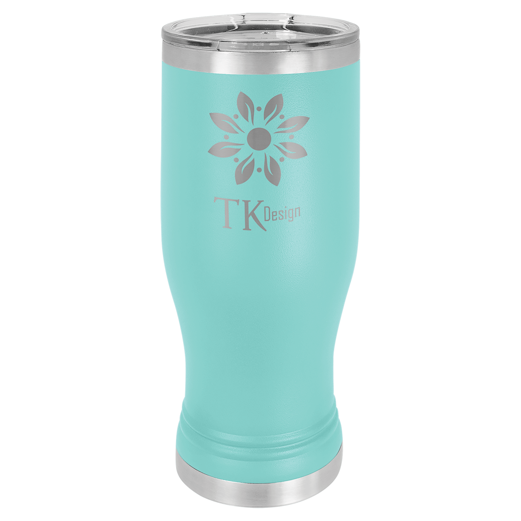 Teal Polar Camel 20 oz. Pilsner with Clear Lid