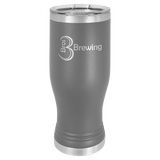 Dark Gray 20 oz. Pilsner with Clear Polar Camel Lid