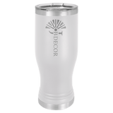 White 20 oz. Pilsner with Clear Polar Camel Lid