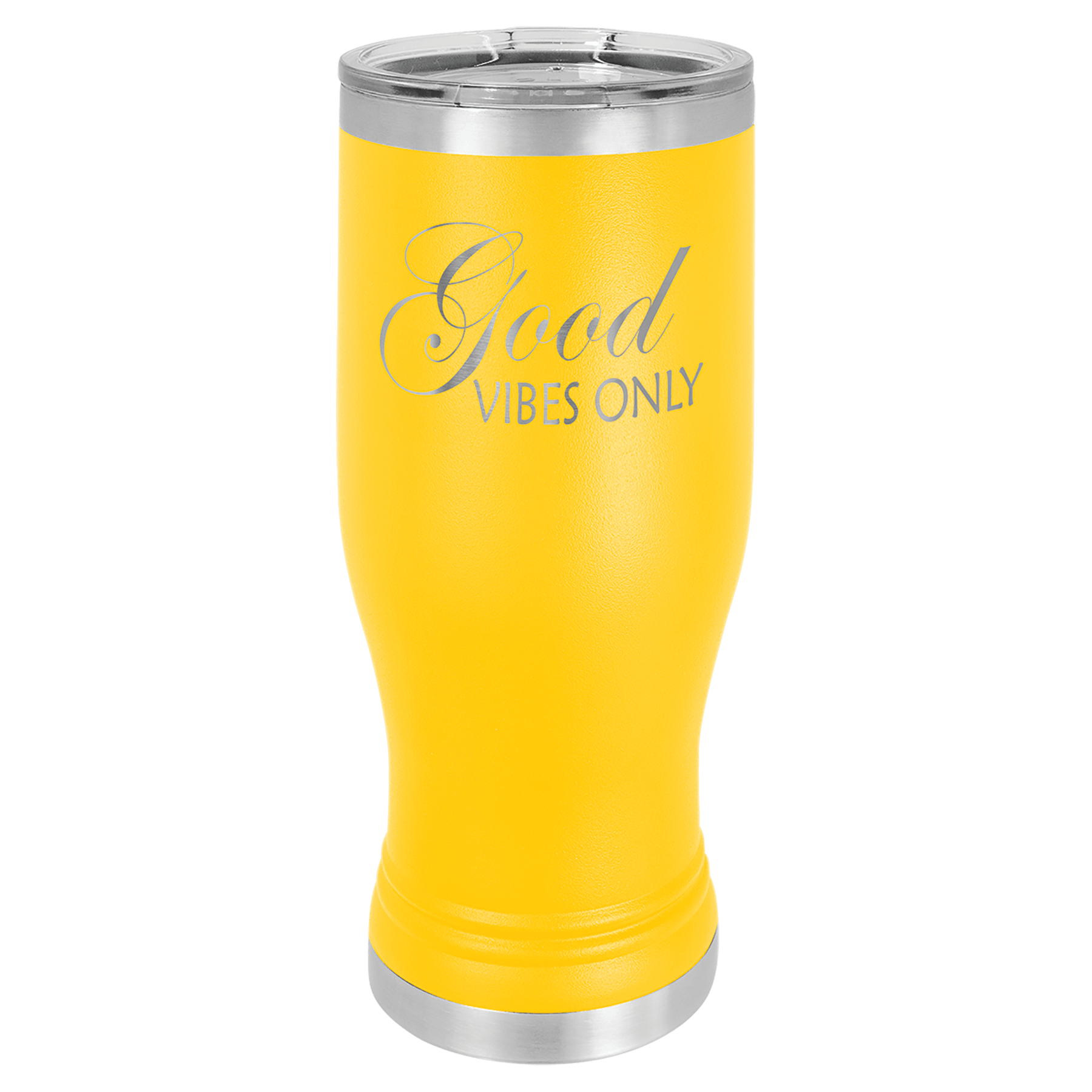 Yellow Polar Camel 20 oz. Pilsner with Clear Lid