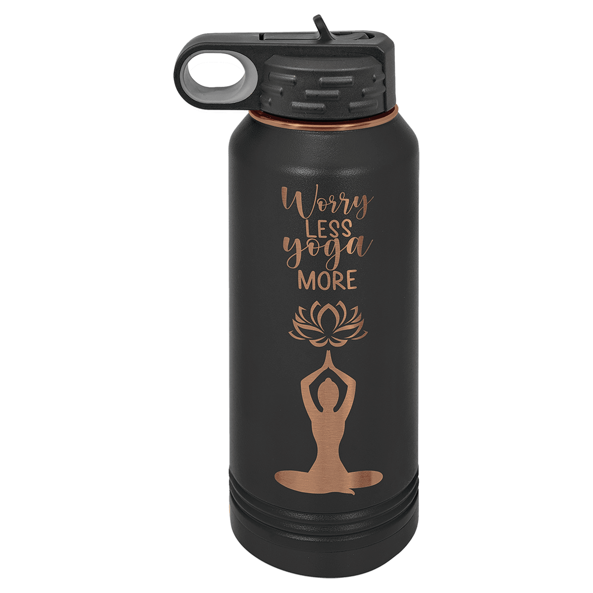 Black/Rose Gold Polar Camel 32 oz. Water Bottle