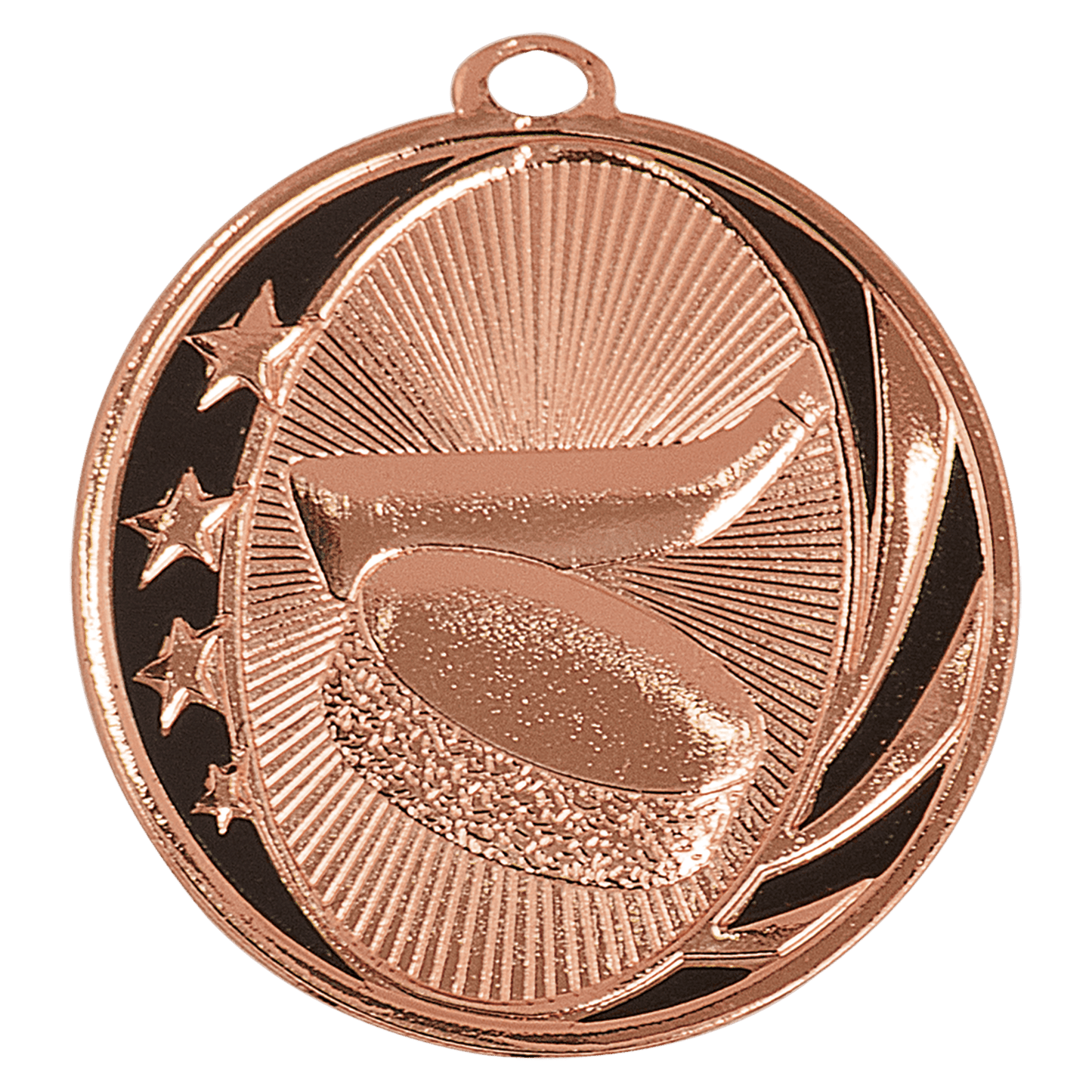Bright Bronze 2" Hockey Laserable MidNite Star Medal