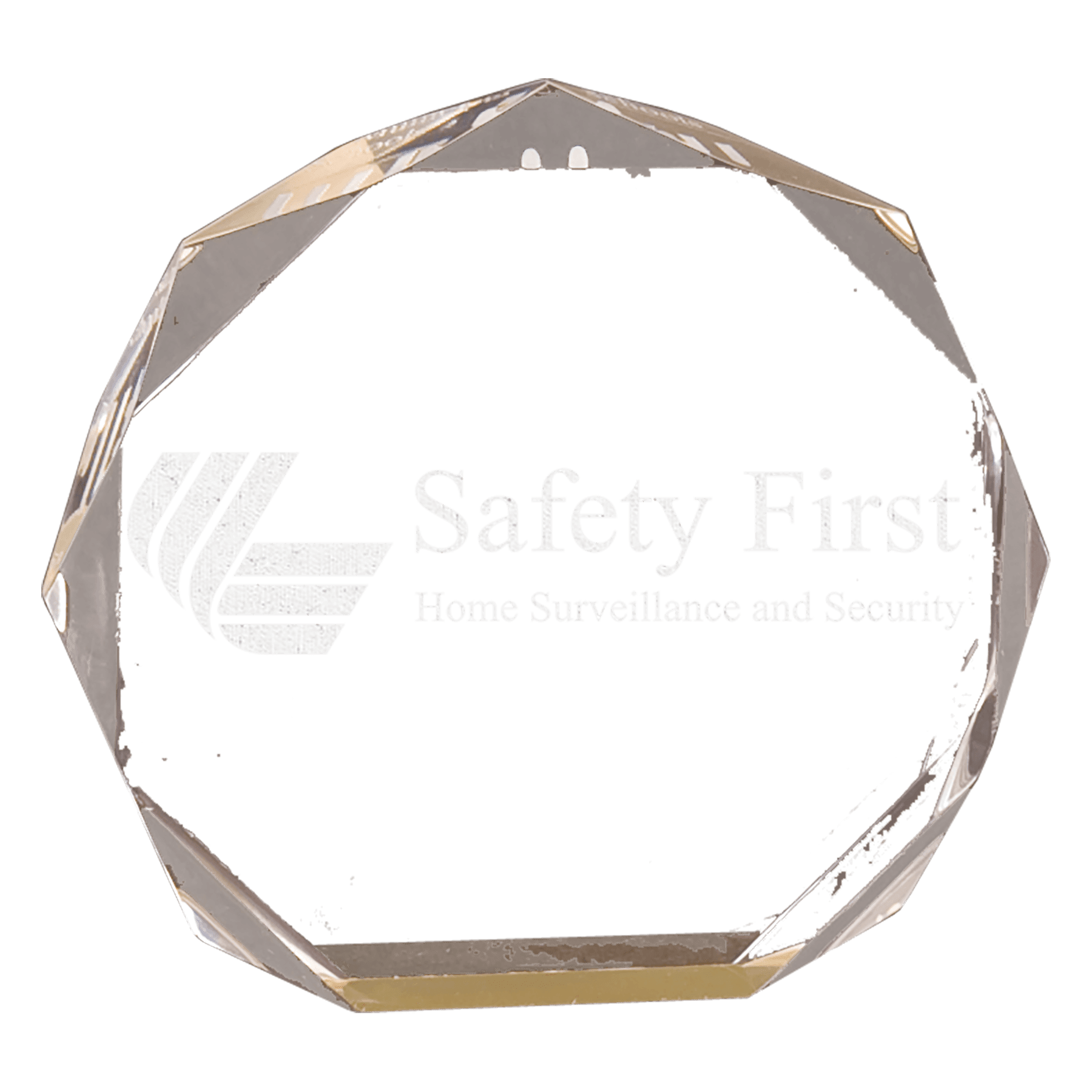 Gold 5" Octagon Acrylic Award