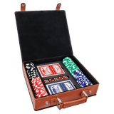 Basketball Laserable Leatherette 100 Chip Poker Set