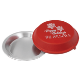 Red 9" Aluminum Pie Pan with Lid
