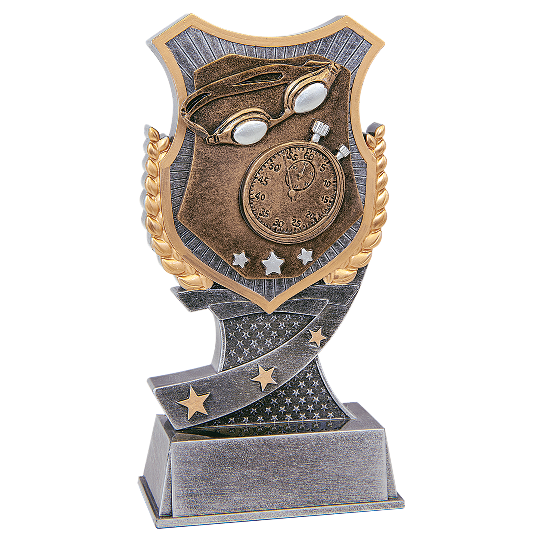 6" Swimming Shield Award