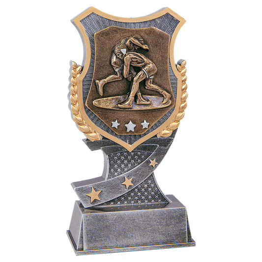 6" Wrestling Shield Award