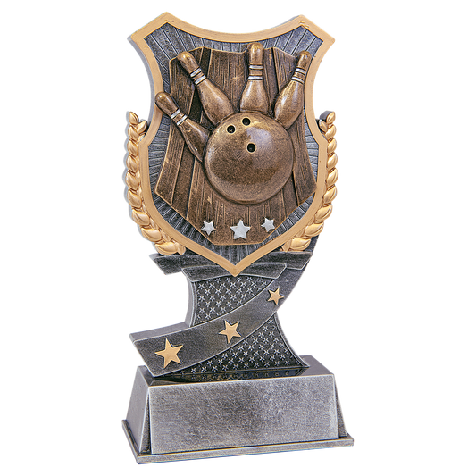 7" Bowling Shield Award