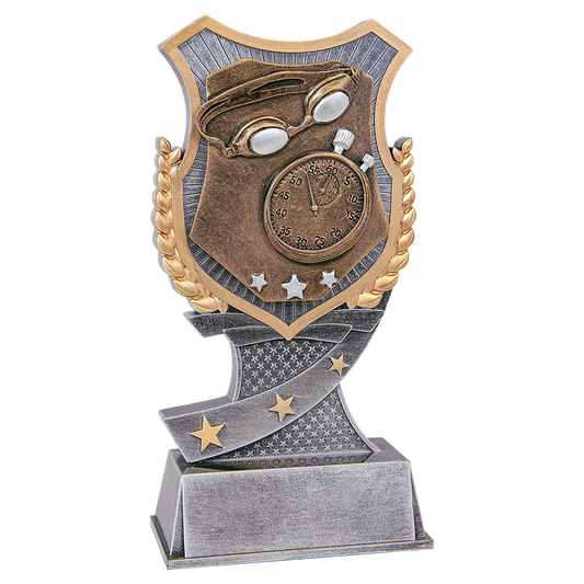 7" Swimming Shield Award
