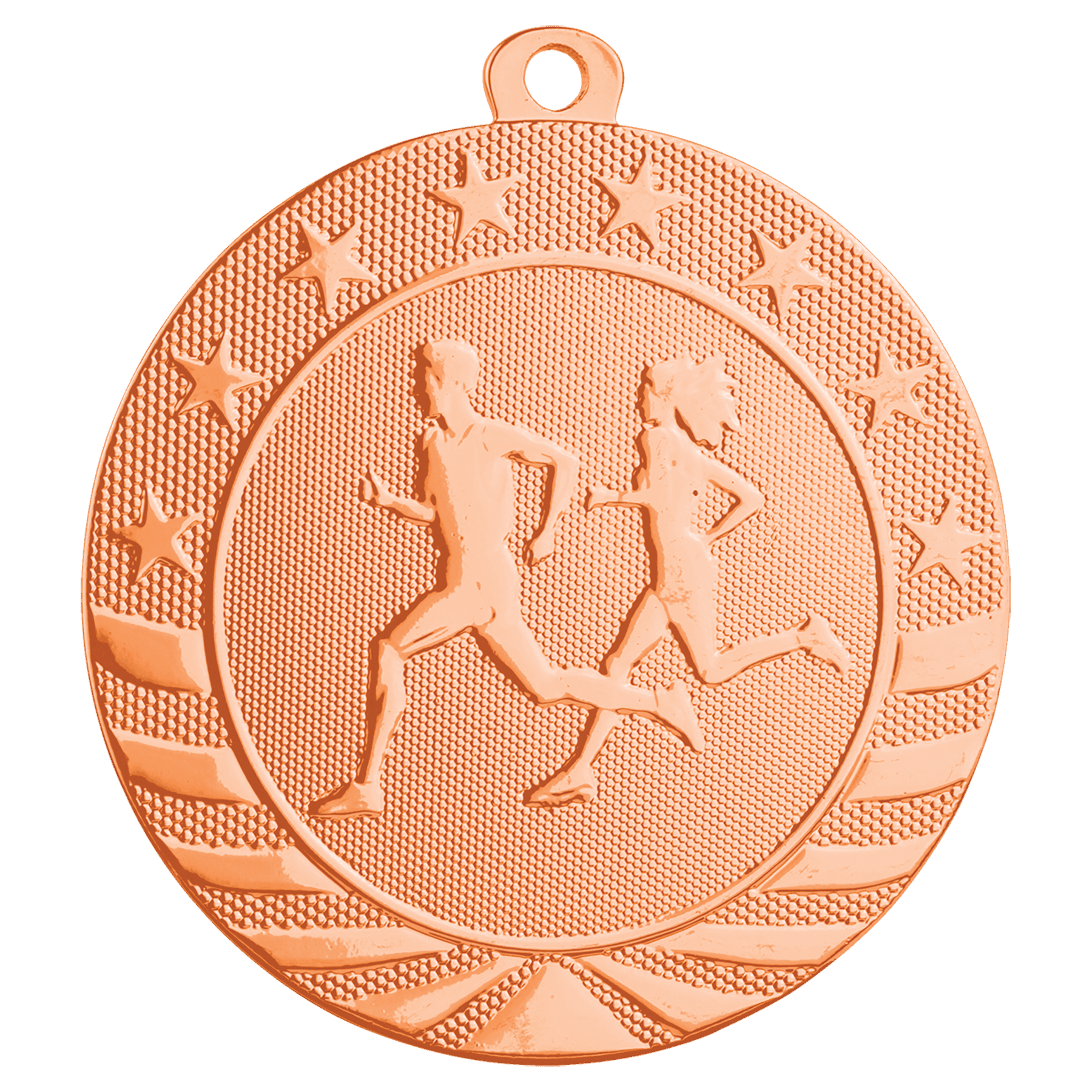 Bright Bronze 2 3/4" Cross Country Starbrite Medal