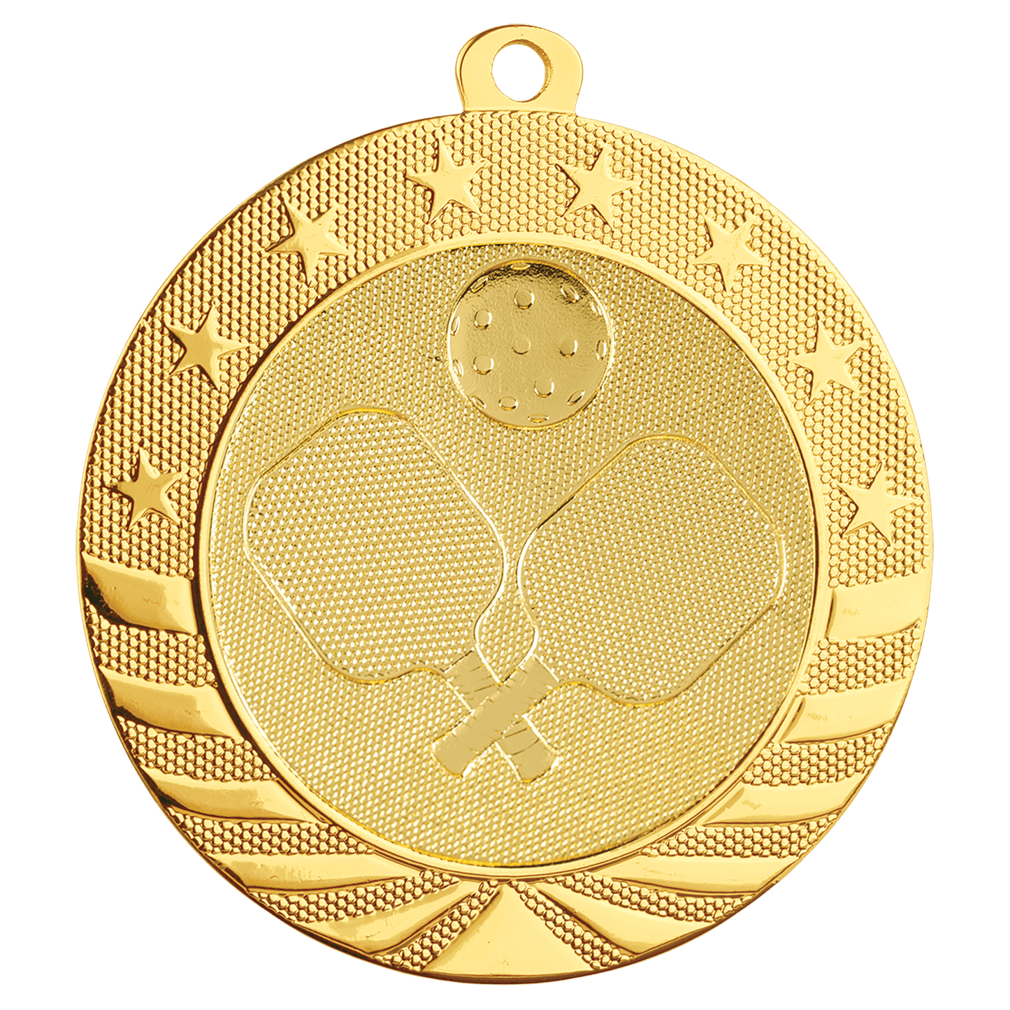 Bright Gold 2 3/4" Pickleball Starbrite Medal