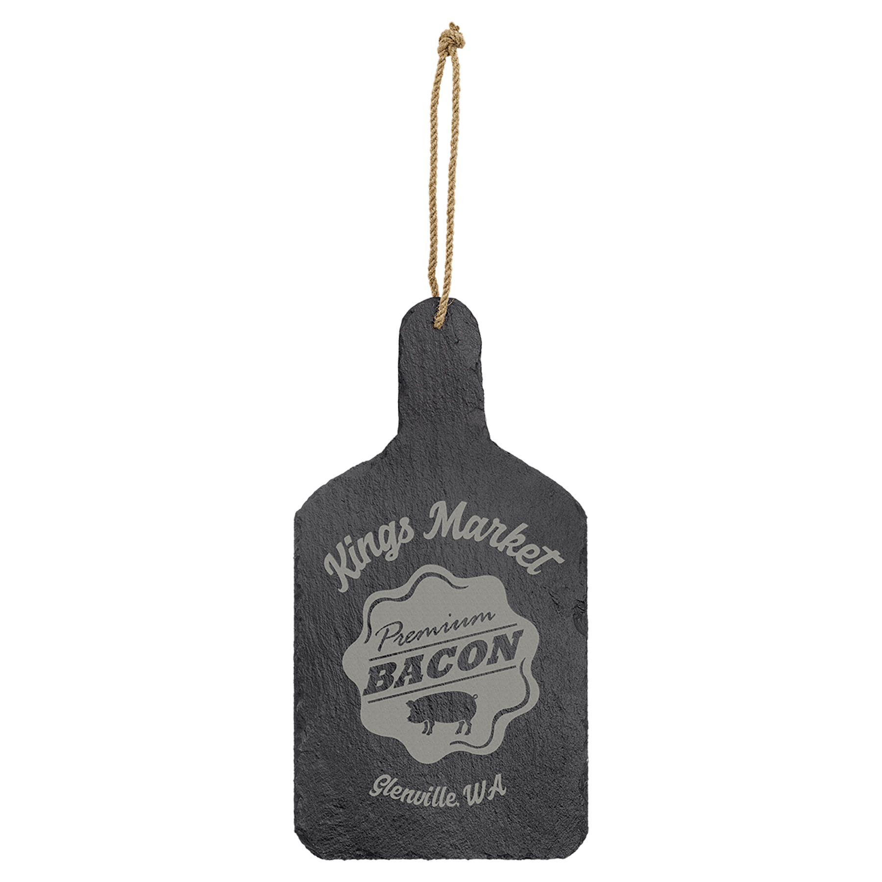 13 1/2" x 7" Rectangle Slate Cutting Board with Hanger String