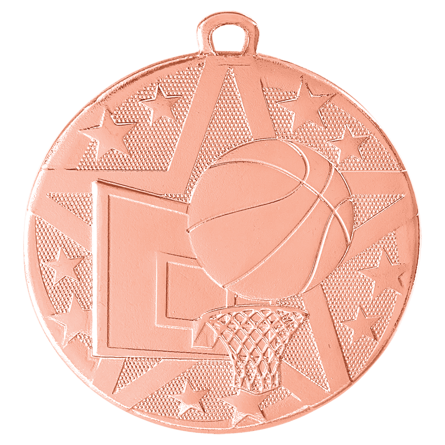 Bronze 2" Superstar Basketball Medal