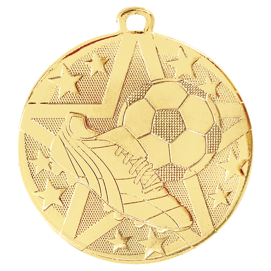 Gold 2" Superstar Soccer Medal