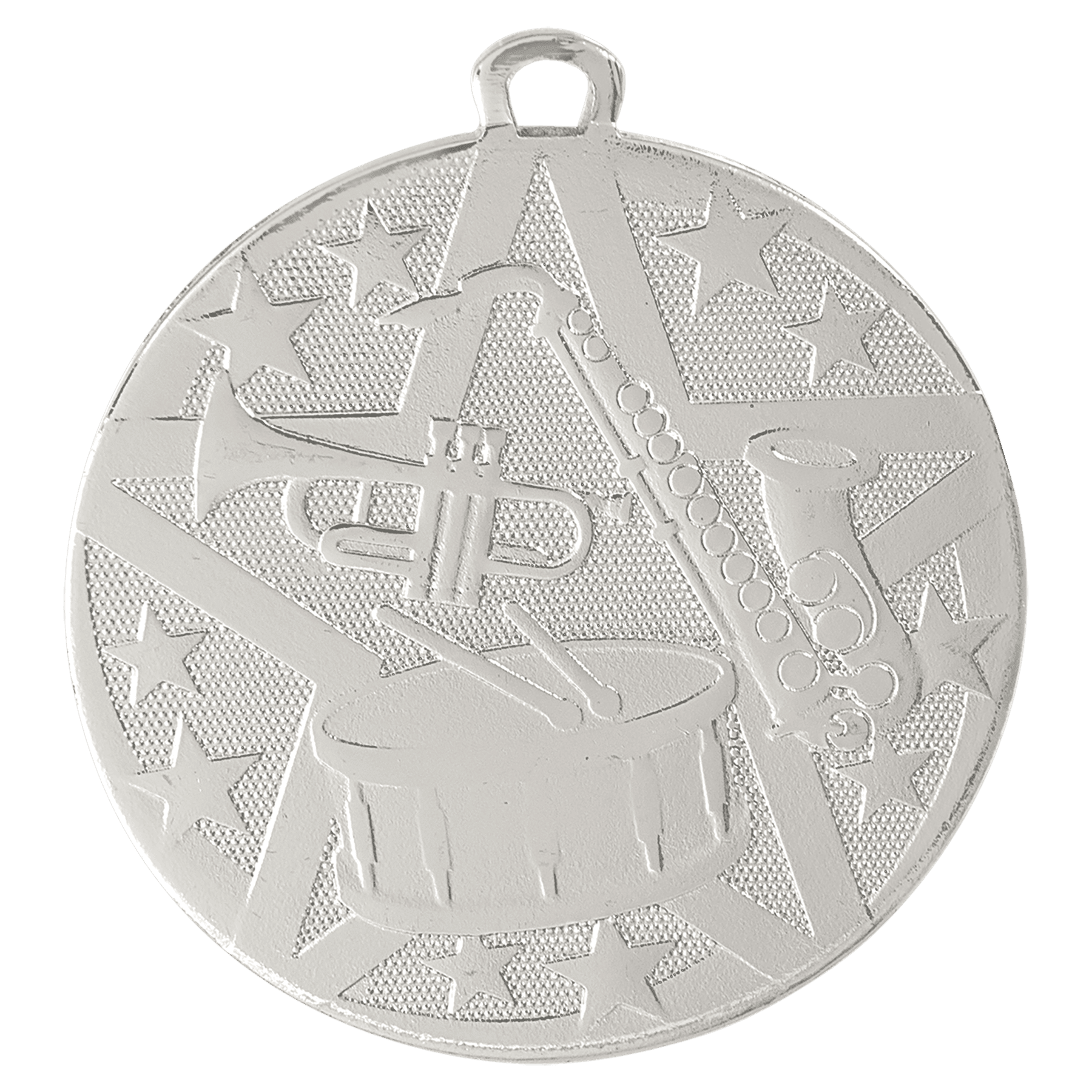 Silver 2" Superstar Band Medal