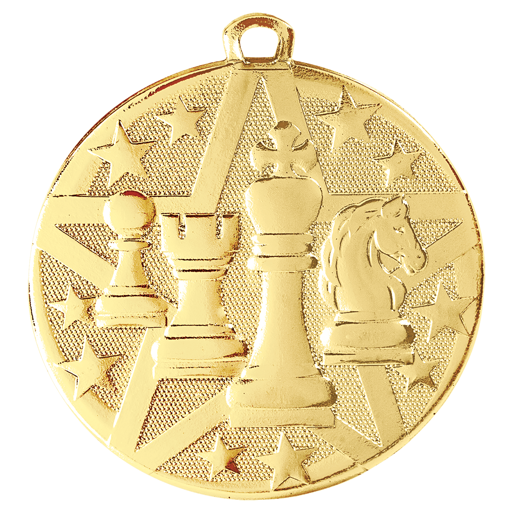 Gold 2" Superstar Chess Medal