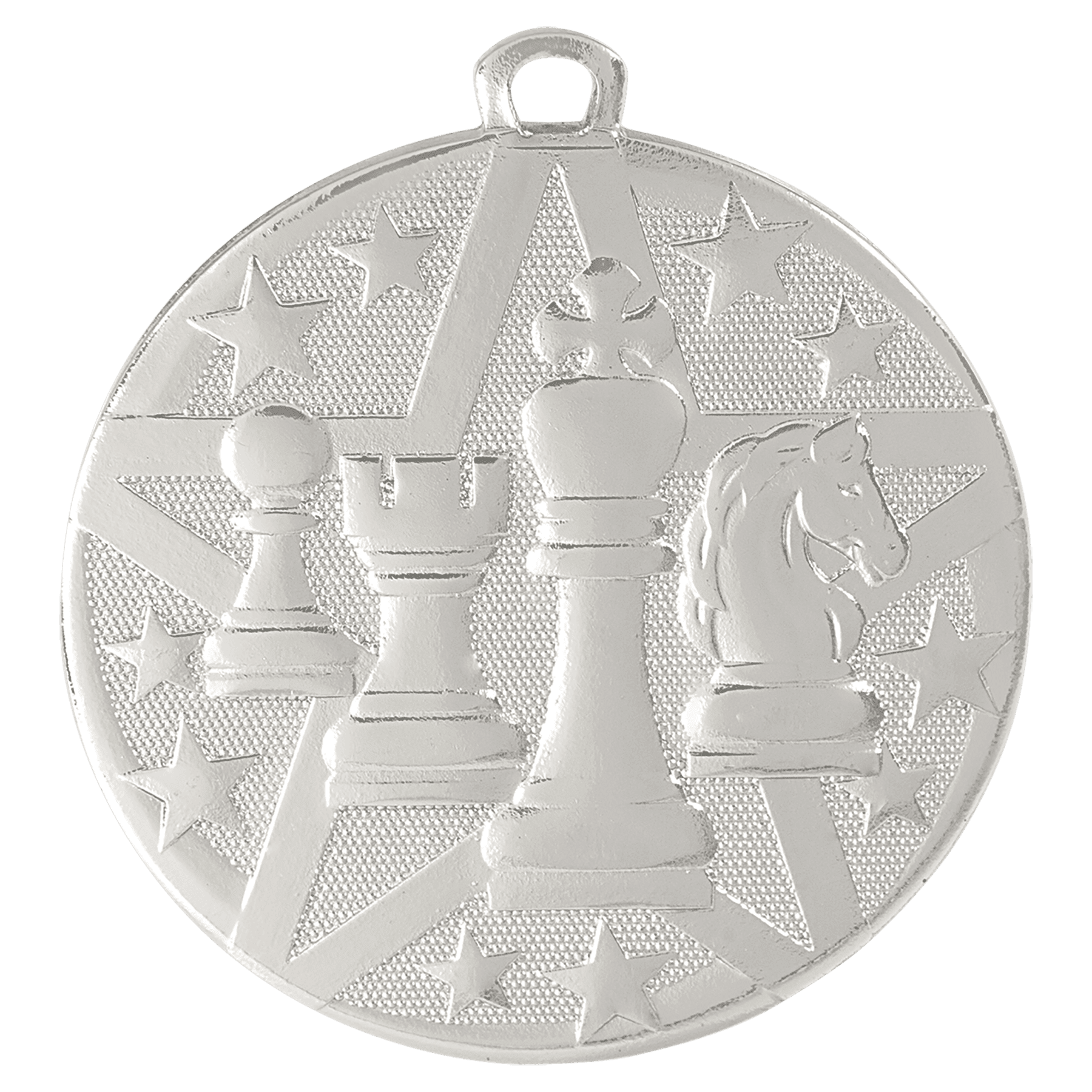 Silver 2" Superstar Chess Medal